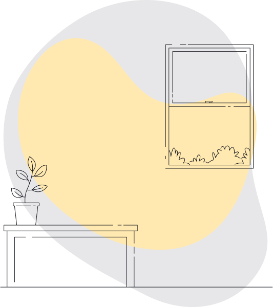 Illustration of office setting.